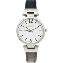 Monument Women's Narrow Strap Silvertone Analog