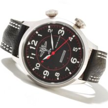 Moscow Classic Men's Aeronavigator Limited Edition Mechanical Leather Strap Watch