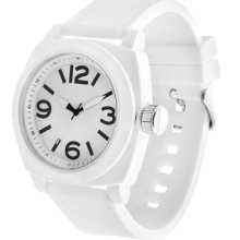 Mossimo Men's Strap Dial Watch - White