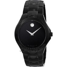 Movado Black Dial Black PVD Stainless Steel Mens Watch 0606536 ...