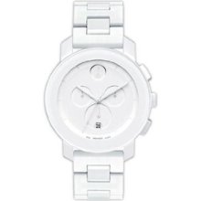 Movado Bold Women's Stainless Steel Case Chronograph Date Watch 3600057