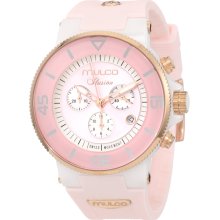 Mulco MW3-11009-083 Ilusion Pink Dial Ceramic Chronograph Unisex Watch