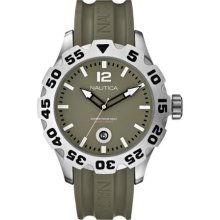 Nautica Men's Diver Watch With Date Display 100m Water Resistant A14618g