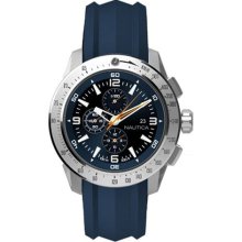 Nautica Men's NST 101 N17592G Blue Resin Quartz Watch with Blue D ...