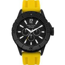 Nautica N17596G NSR 05 Sporty Yellow Rubber Strap Men's Watch