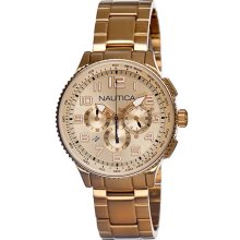 Nautica OCN 38 N26533M Men's Gold Metal Watch