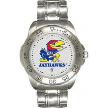 NCAA - Kansas Jayhawks Men's Sport ''Game Day Steel'' Watch