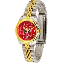 Nebraska Cornhuskers Executive Red AnoChrome Two-Tone Steel Ladies Watch