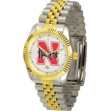 Nebraska Cornhuskers Mens Steel Executive Watch