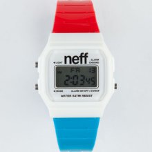 Neff Flava Digital Watch Redwhite/Blue One Size For Men 19880594801