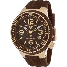 Neptune (44 mm) Brown Dial Brown Silicone ...