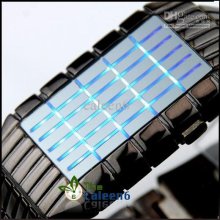 New Arrival Square Stainless Steel Strap Men Digital Electronic Led