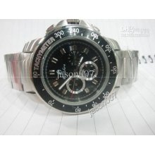 New Baolilong Brand Automatic White Steel Black Back Glass Luxury Me