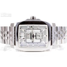 New Mens Stainless Steel Flying B Silver Dial Automatic Sport Men's