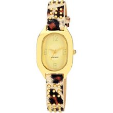 Nine West Women's Leopard Print Strap Watch Women's