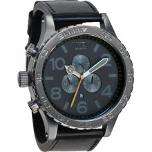 Nixon 51-30 Chrono Leather All Gunmetal