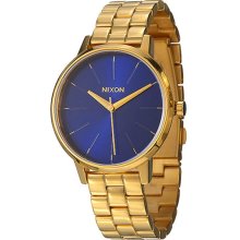 Nixon Ladies Gold Tone Stainless Steel Kensington Blue Dial A099-933