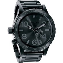 Nixon Men's 51-30 A057001-00 Black Stainless-Steel Analog Quartz Watch with Black Dial