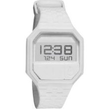 Nixon Men's Rubber Re-Run A169100-00 White Polyurethane Quartz Watch with White Dial