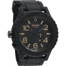 Nixon Rubber 51-30 A236 1041 Matte Black/gold Watch