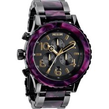 Nixon 'The 42-20 Chrono' Watch Gunmetal/ Velvet