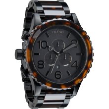 Nixon - The 51-30 Chrono in Matte Black / Dark Tortoise