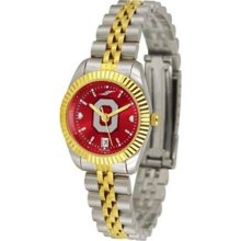 Ohio State University Buckeyes Ladies Gold Dress Watch