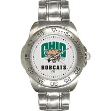 Ohio University Bobcats watch : Ohio Bobcats Men's Gameday Sport Watch with Stainless Steel Band