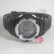 Ohsen Digital Quartz Alarm Day/date 3atm Water Resistant Stopwatch Sport Watches