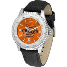 Oklahoma State Cowboys OSU Mens Leather Anochrome Watch