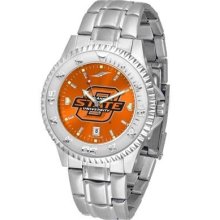 Oklahoma State University Men's Stainless Steel Dress Watch