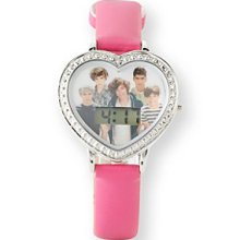 One Direction Pink Heart Face Watch