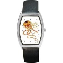 Orange Jellyfish Sea Creature Art Unisex New Wrist Watch