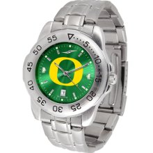 Oregon Ducks Sport Steel Band AnoChrome-Men's Watch