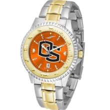 Oregon State Beavers Men's Stainless Steel and Gold Tone Watch