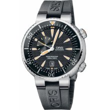 Oris 64376098454RS Watch Diving TT1 Divers Small Second Mens - Black Dial