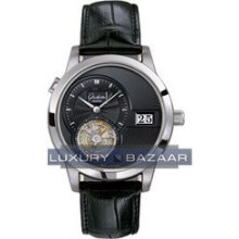 PanoMaticTourbillon (Platinum / Black / Leather)