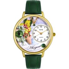 Personalized Birthstone August Unisex Watch - Black Padded