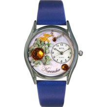 Personalized Birthstone November Classic Watch - Black