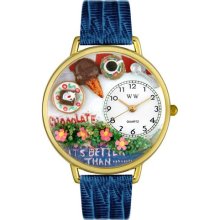 Personalized Chocolate Lover Unisex Watch - Gold