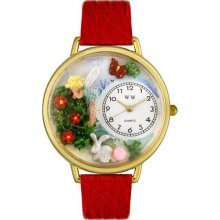 Personalized Garden Fairy Unisex Watch - Black Padded