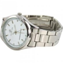 Pierre Jill WAT-0970M-WHT Pierre Jill Men Watch in White Dial Stainless Steel Bracelet