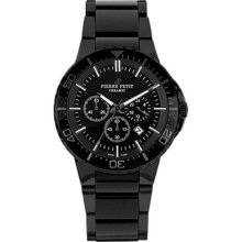 Pierre Petit Men's P-809B Serie Colmar Black PVD Stainless-Steel ...