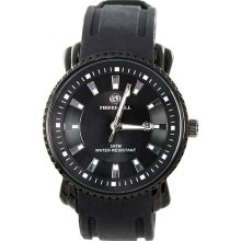 Plerre Jill Men's Simply Manifest Black Silicone Strap Watch