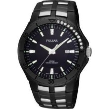 Pulsar Black Ion Mens Watch Pxdb23x