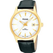 Pulsar By Seiko Gent's Classic Leather Strap Watch Ps9022x1