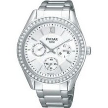 Pulsar Crystal Collection Day/Date Calendar Men`s Watch