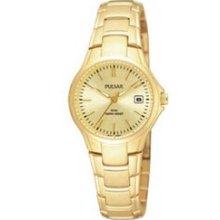 Pulsar Ladies` Collection Dress Sport Gold Watch