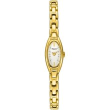 Pulsar Women's White Dial Yellow Gold Tone ...