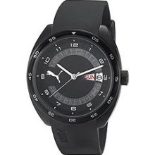 Puma Men's Black Rubber Sports Watch Pu102521001